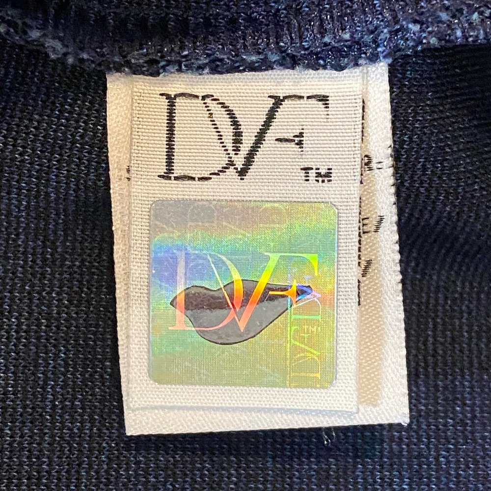 Diane von Furstenberg DVF Farrah Skinny Ponte Cropped Ankle Pants Blue Size 4n - Picture 6 of 7